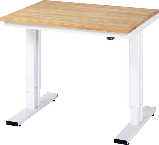 Werktisch elektrisch höhenverstellbar, B1000xT800xH720-1120mm, B-Platte-25 mm