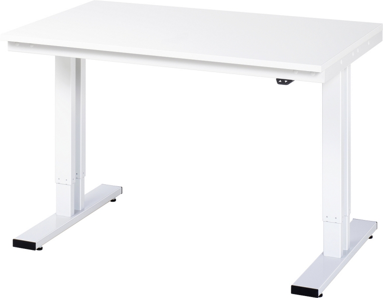 Werktisch elektrisch höhenverstellbar, B1250xT800xH720-1120mm, M-Platte-22 mm