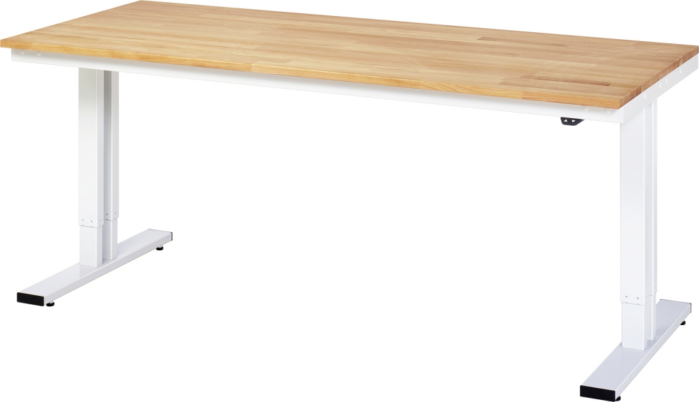 Werktisch elektrisch höhenverstellbar, B2000xT800xH720-1120mm, B-Platte-25 mm