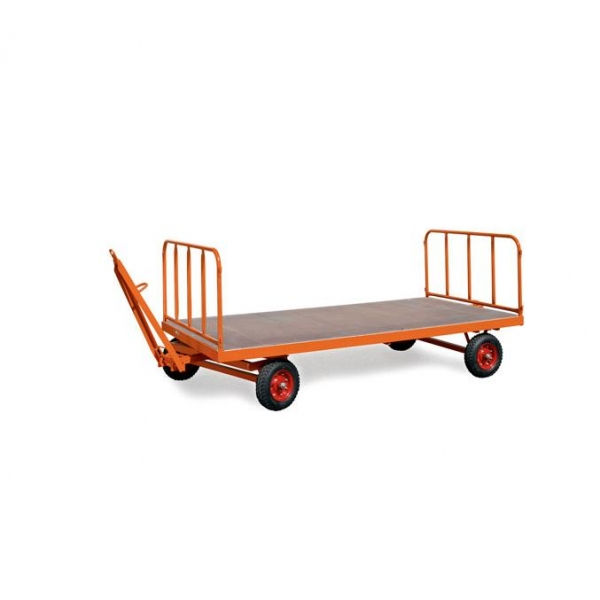 2 Stahlrohrwände für Schwerlast-Industrieanhänger