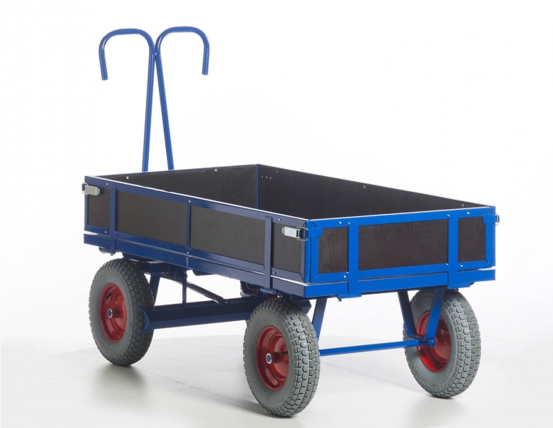 Handpritschenwagen mit Holzwänden, 700 - 1000kg Tragkraft