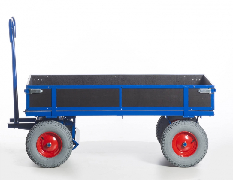 Handpritschenwagen mit Holzwänden, 700 - 1000kg Tragkraft