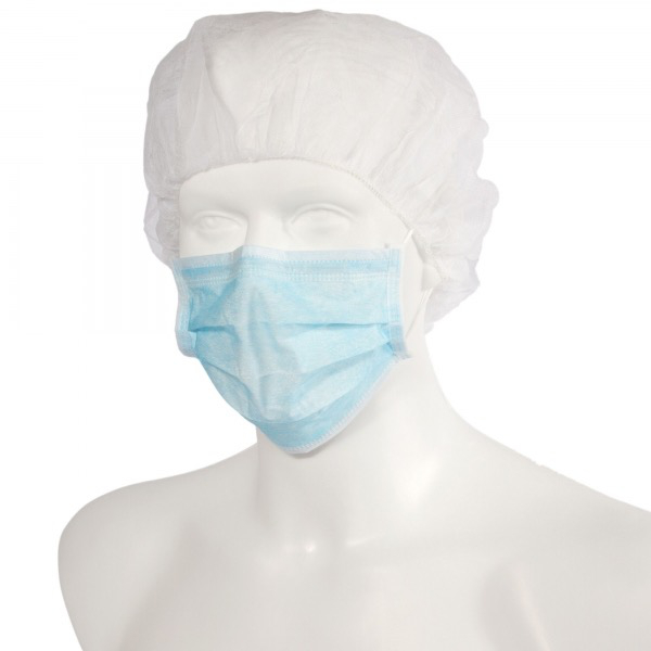 50 Stück Gesichts-/Atemschutzmaske 3-lagig mit Ohrschlaufen