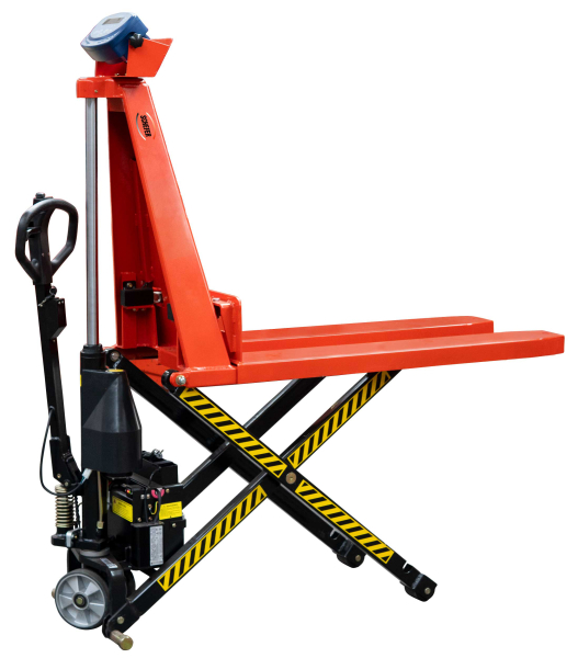 Elektrischer Scherenhubwagen mit Waage Premium 10E, 1000kg
