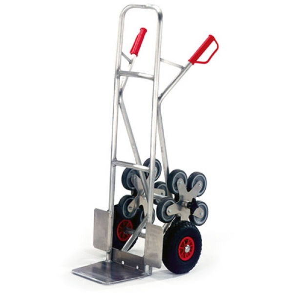 Alu-Treppenkarre 5er-Stern, Tragkr. 200 kg, LxBxH 580x700x1300 mm