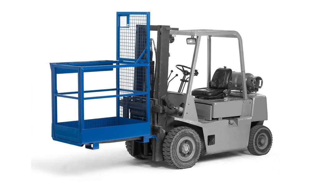 Arbeitsbühne für Stapler, 300 kg Traglast, BxTxH 800x1200x1900mm