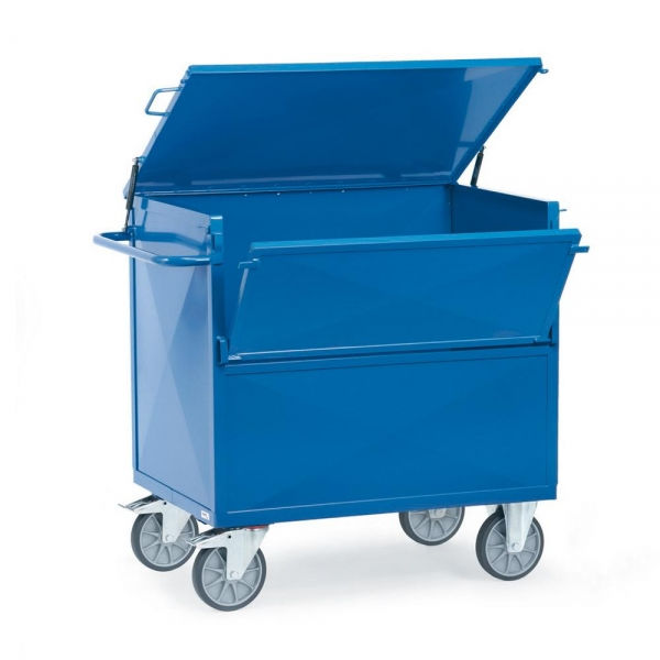 Blechkastenwagen 600 kg, Wände aus gesicktem Stahlblech