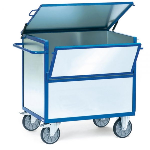 Blechkastenwagen 600 kg, Wände aus verzinktem Stahlblech