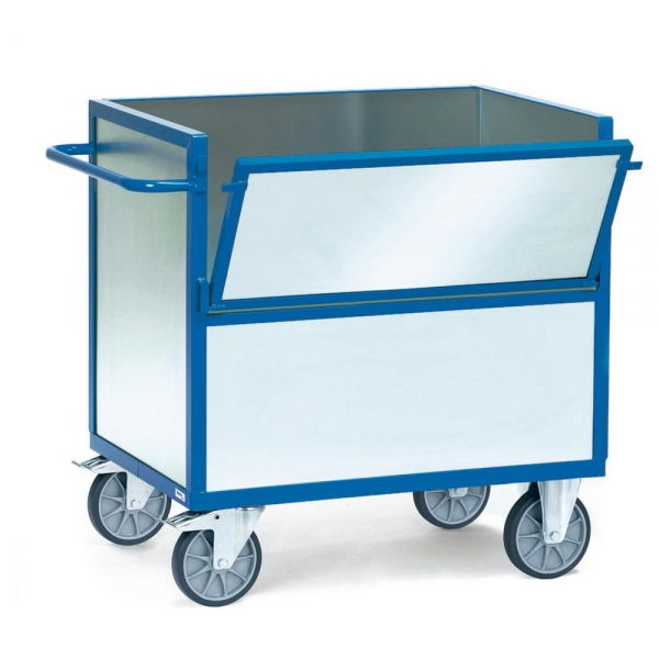 Blechkastenwagen 600 kg, Wände aus verzinktem Stahlblech