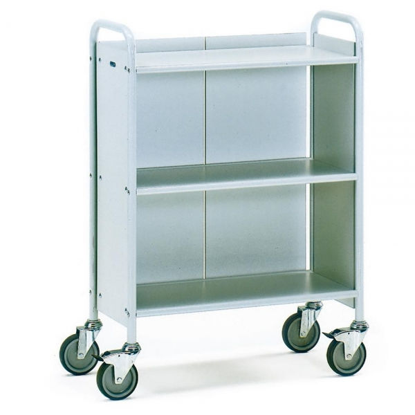 Bürowagen 150 kg, mit 3 Böden und 1 Rückwand