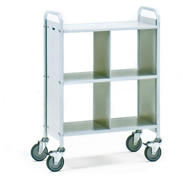 Bürowagen 150 kg, mit 3 Böden und 1 Trennwand