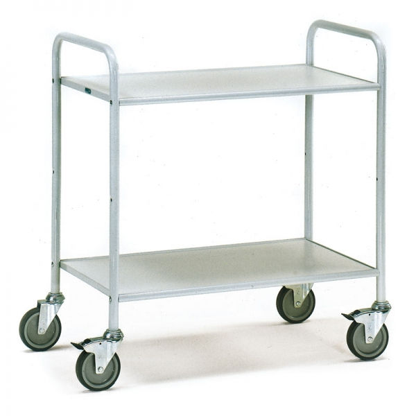 Bürowagen 150 kg, mit 2 Böden und offenen Seitenwänden