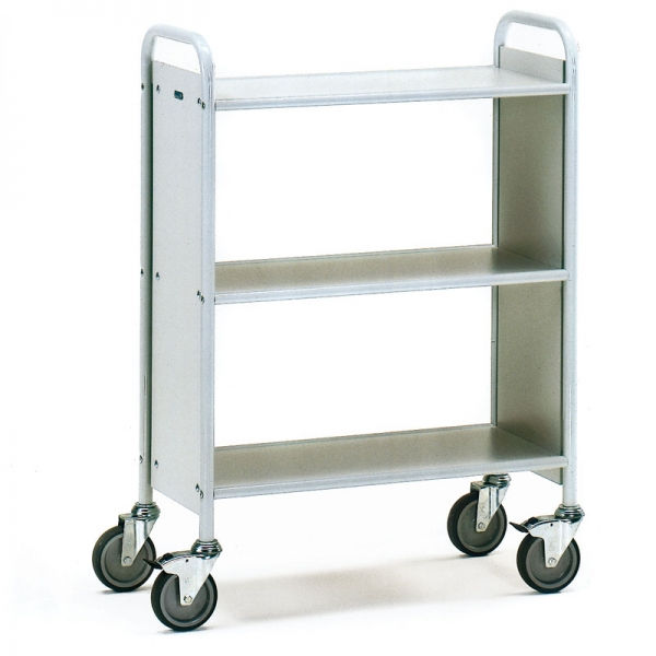 Bürowagen 150 kg, mit 3 Böden und geschlossenen Seitenwänden