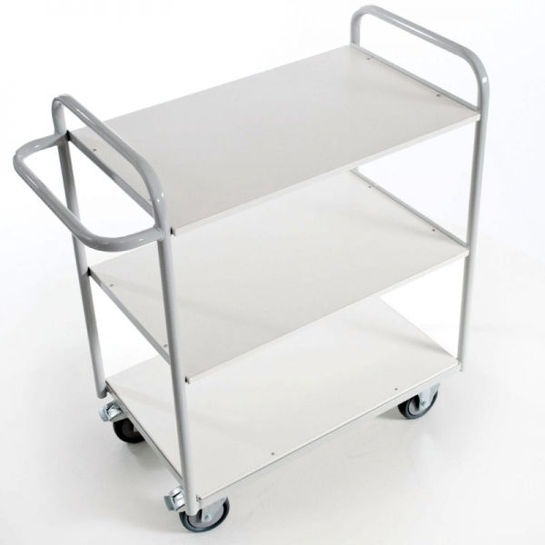 Bürowagen ohne Wände, 3 Etagen, 1000x500 mm Ladeflächen, 150 Tragkraft