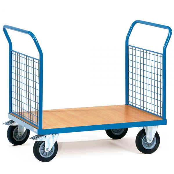 Doppel-Stirnwandwagen bis 600 kg, mit Stirnwänden aus Drahtgitter