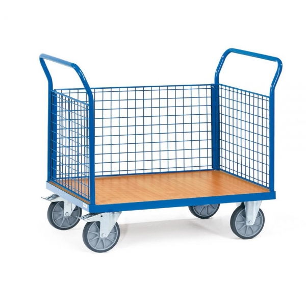 Dreiwandwagen 3 Drahtgitter-Wände, bis 600 kg Tragkraft