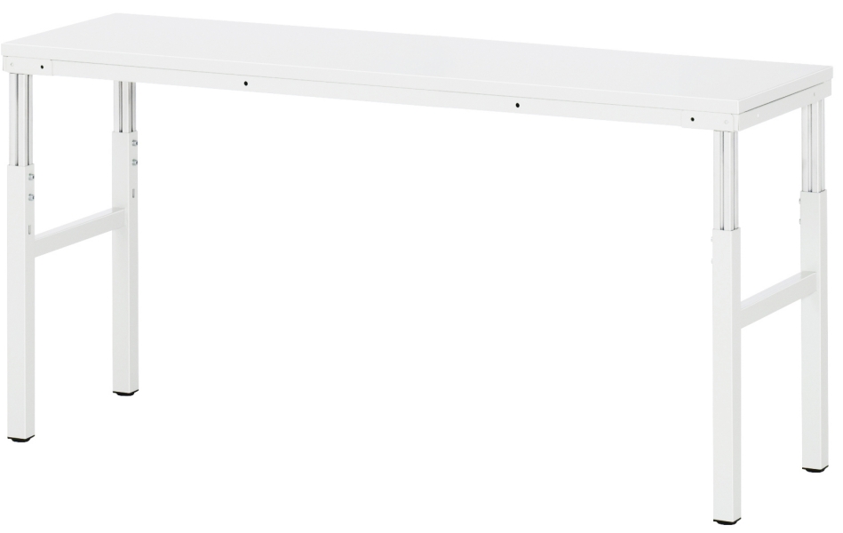 Arbeitstisch Basis Serie E, B1800xT500xH650-1000mm, Melamin-Platte 22mm