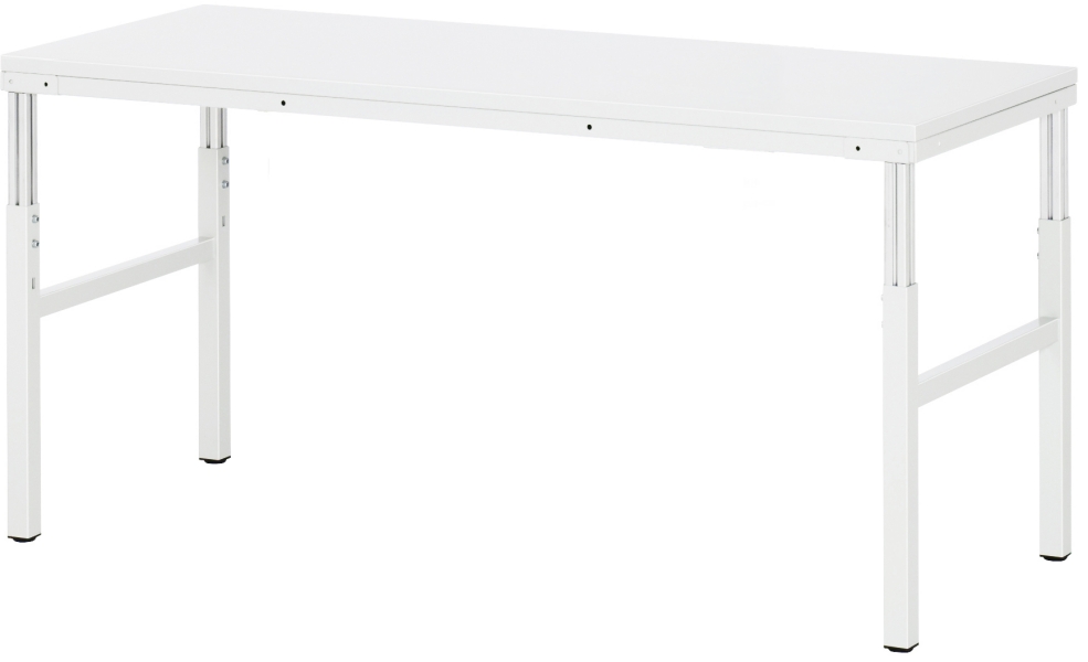 Arbeitstisch Basis Serie E, B1800xT700xH650-1000mm, EGB-Melamin-Platte 28mm