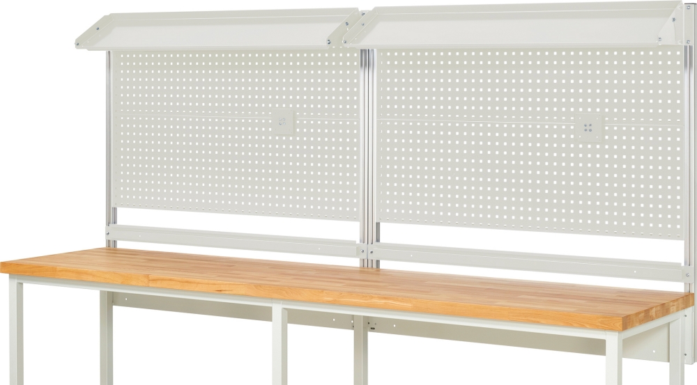 System-Aufbau - Komplettset 02, für Produktbreite 3000 mm, RAL7035/RAL7035