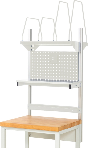 System-Aufbau - Komplettset 03, für Produktbreite 750 mm, RAL7035/RAL7035