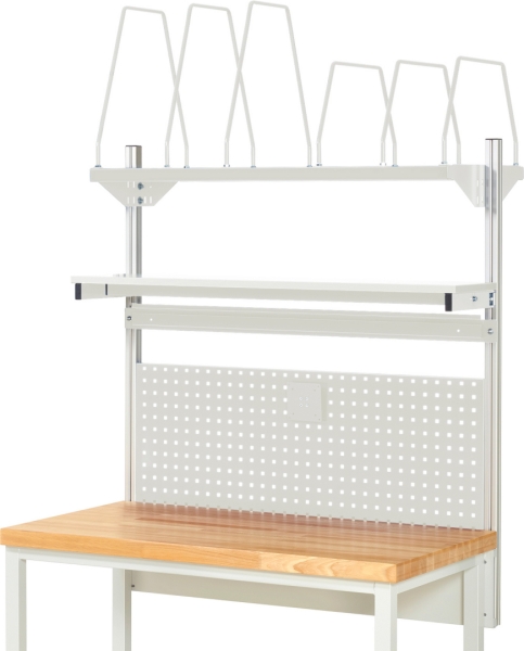 System-Aufbau - Komplettset 03, für Produktbreite 1250 mm, RAL7035/RAL7035