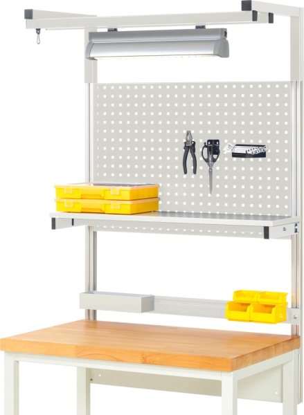 System-Aufbau - Komplettset 04, für Produktbreite 1000 mm, RAL7035/RAL7035