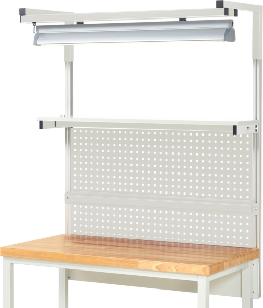System-Aufbau - Komplettset 04, für Produktbreite 1250 mm, RAL7035/RAL7035