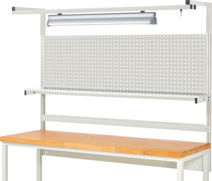 System-Aufbau - Komplettset 04, für Produktbreite 2000 mm, RAL7035/RAL7035