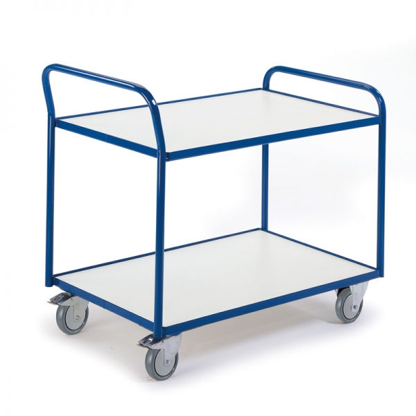 ESD-Tischwagen mit 2 Ladeflächen, 250 kg Tragkraft