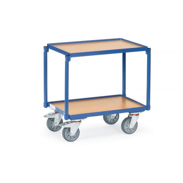 Etagen-Roller 250 kg, mit 2 Böden aus Holz