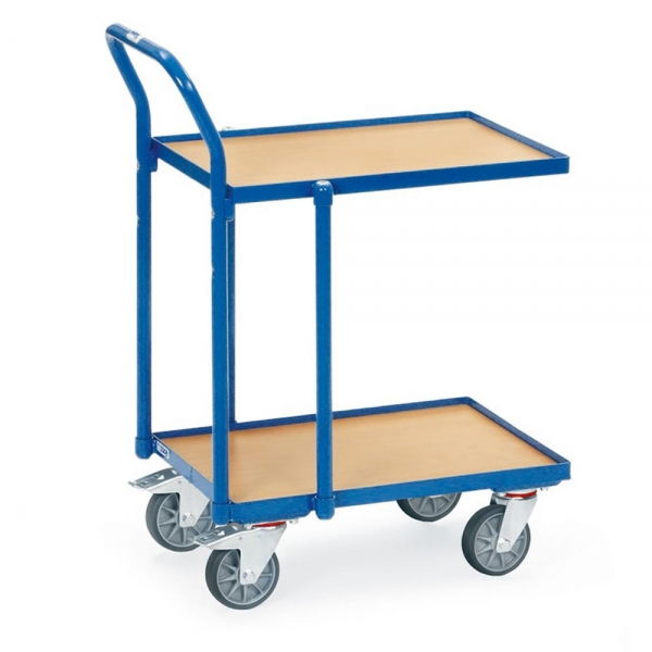 Etagen-Roller 250 kg, mit 2 Böden aus Holz