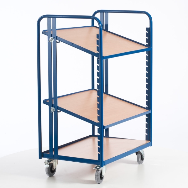 Etagenwagen mit 2 losen Böden, 200 kg Tragkraft, 1240x620 mm LxB