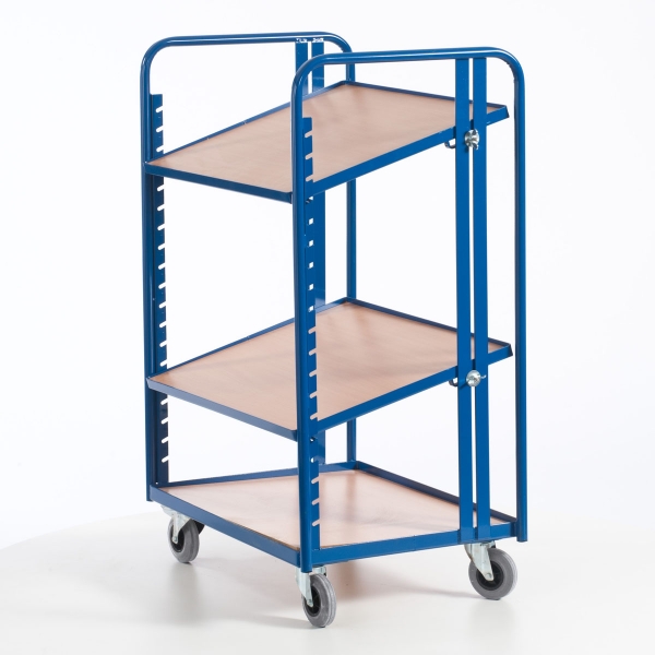 Etagenwagen mit 2 losen Böden, 200 kg Tragkraft, 410x620 mm LxB