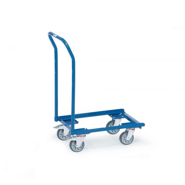 Eurokasten-Roller mit Schiebebügel, Ladefläche 610x410 mm, 250 kg Tragkraft