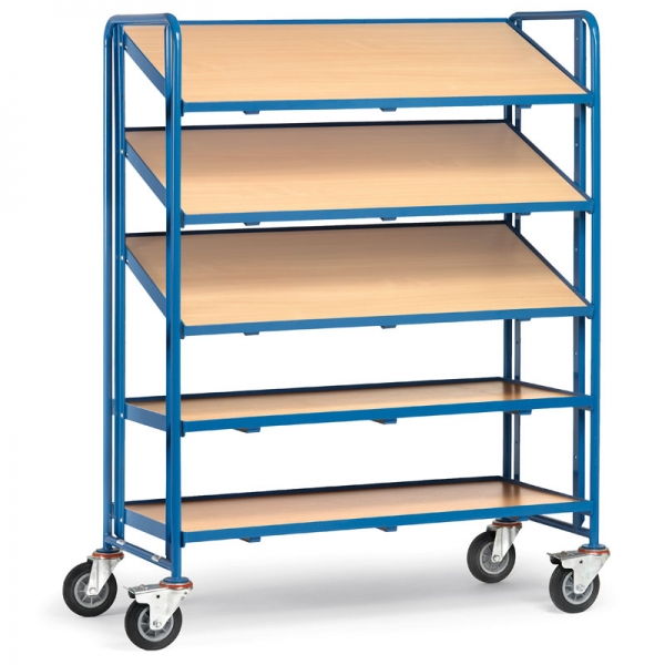 Eurokastenwagen 250 kg, mit 5 Etagenrahmen aus Holz