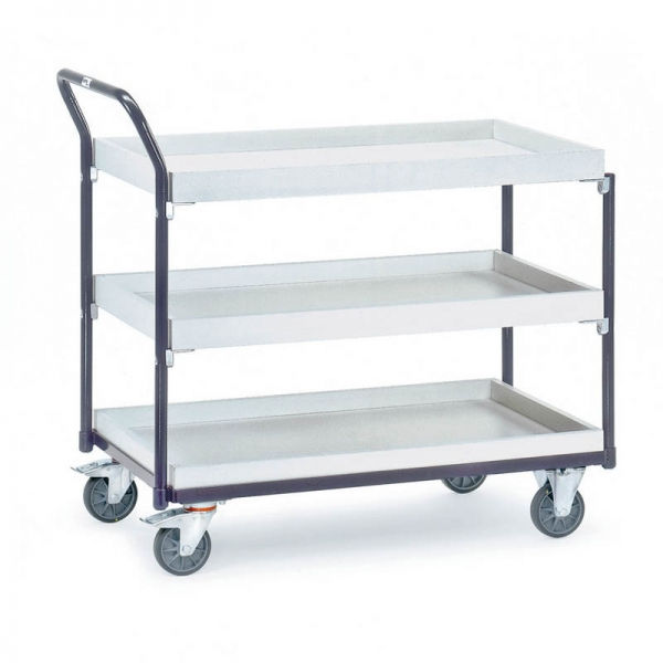 ESD-Tischwagen 300 kg, mit 3 Kästen