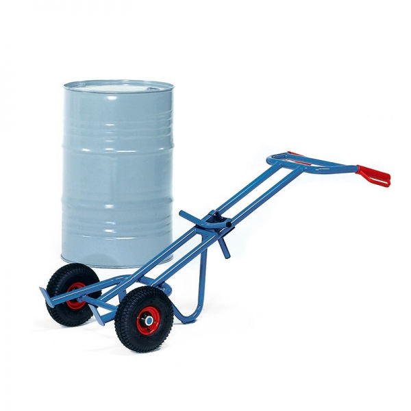 Fasskarre 300 kg, wahlweise mit Vollgummi- oder Luftbereifung