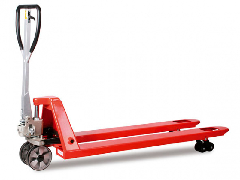 Gabelhubwagen mit langer Gabel