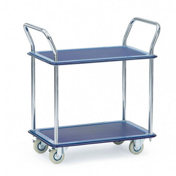 Ganzstahlwagen 120 kg, 2 Böden