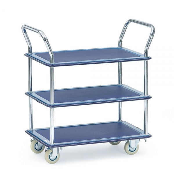 Ganzstahlwagen 120 kg, 3 Böden