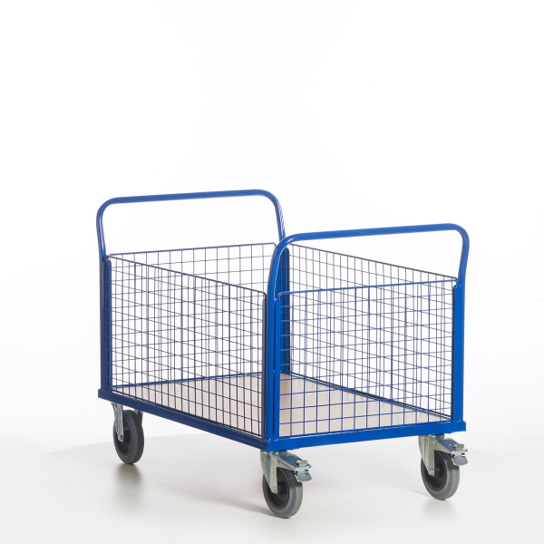 Gitter-Vierwandwagen, 500 kg Tragkraft, LxB 1200x770 mm Ladefläche