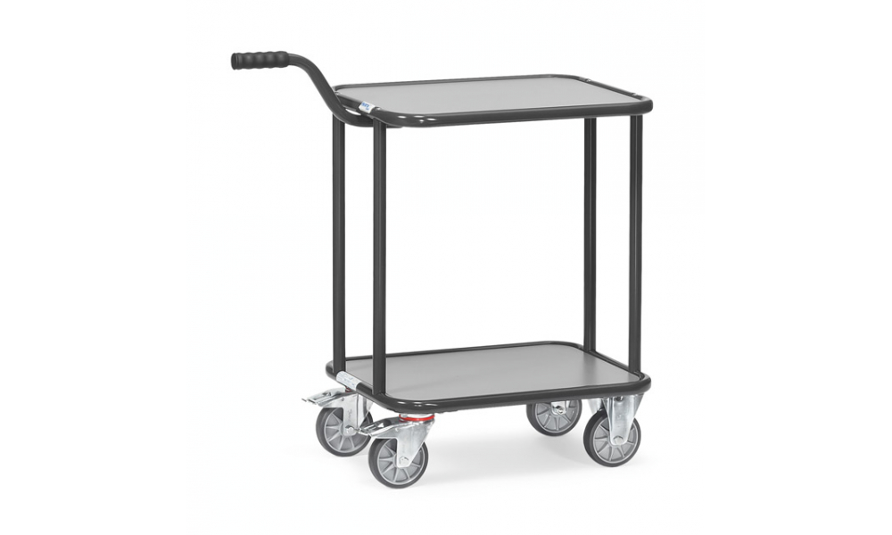 Griffroller 250 kg in Anthrazitgrau (RAL 7016), 2 Ladeflächen LxB 600x450 mm