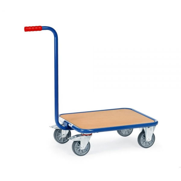 Griffroller 250 kg, Holzplattform, Ladefläche LxB 600x500 mm