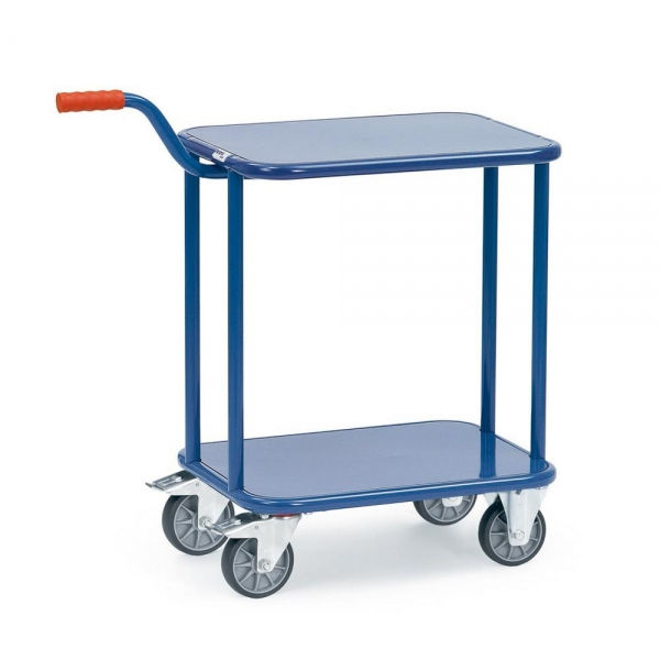 Griffroller 250 kg Tragkraft, 2 Stahlblechplattformen, Ladeflächen LxB 600x500 mm