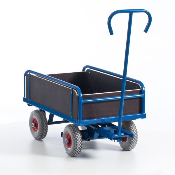 Handkarre, 2 Achser, mit Bordwänden, 400 kg Tragkraft