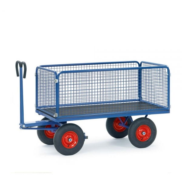 Handpritschenwagen bis 1250 kg, mit Drahtgitterwände