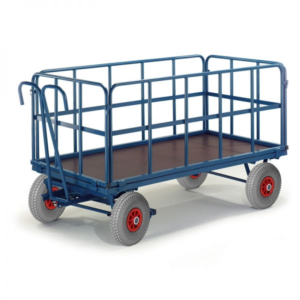 Handpritschenwagen mit Rohrgitterwänden