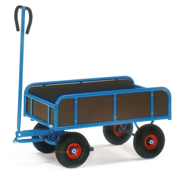 Handwagen 400 kg, 2-Achser mit 4 Wänden