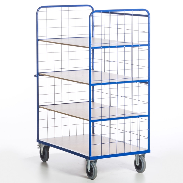 Hoher Gitter-Etagenwagen 500 kg Tragkraft, 1000x700 mm LxB