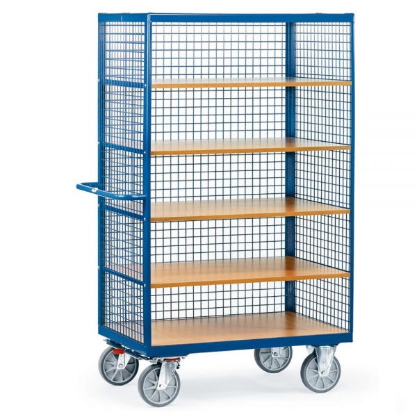 Kastenwagen mit Drahtgitter verkleidet, 750 kg Tragkraft